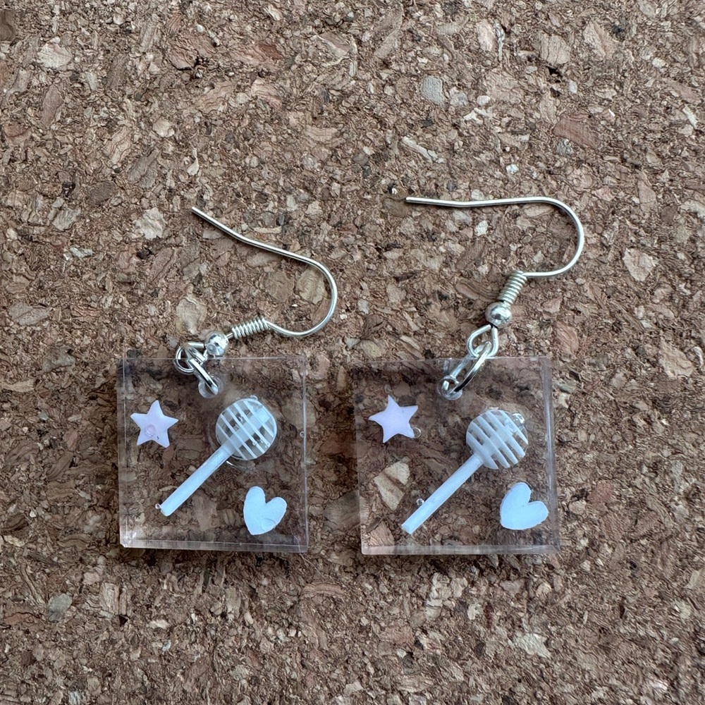 Cute Lollipop and Star Earrings